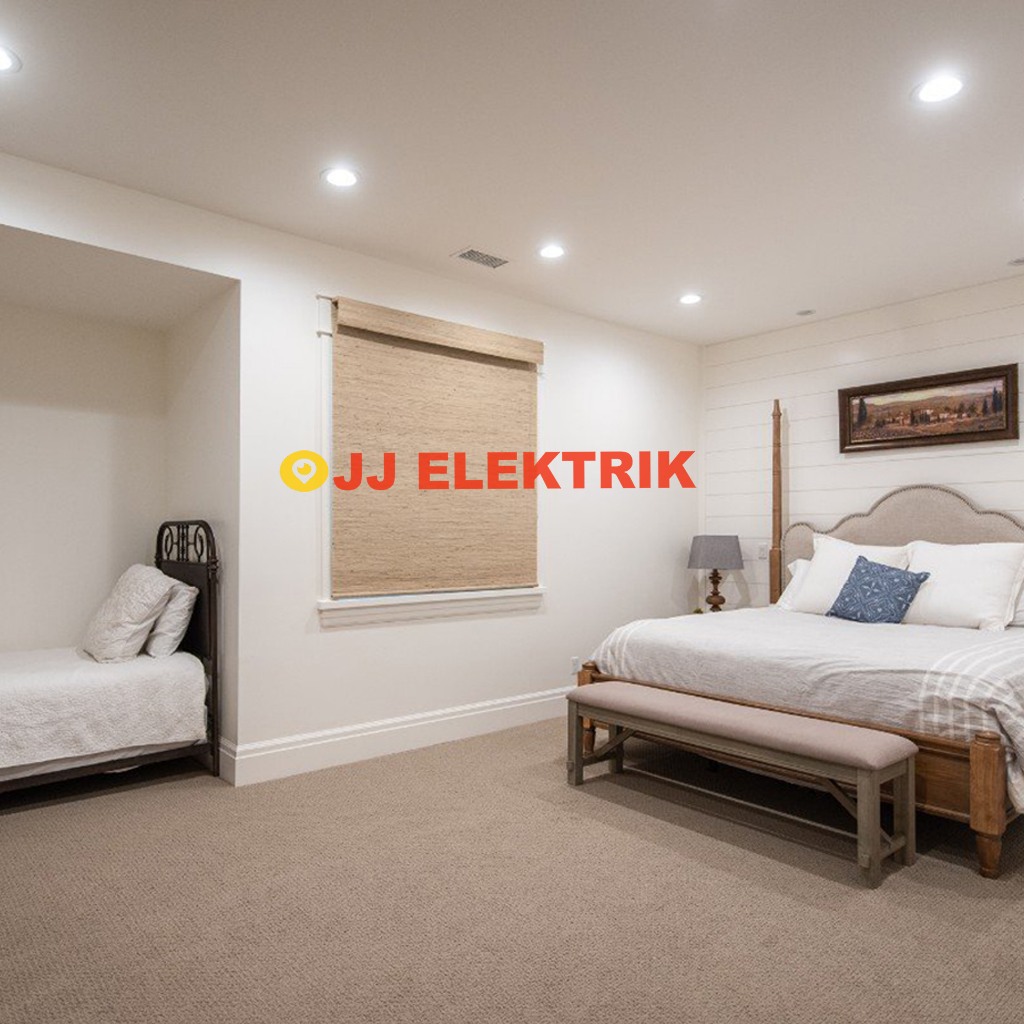 Kap Lampu Plafon Downlight 3.5 Inch Adjustable Fitting E27 Ulir Bohlam Standar - Image 3