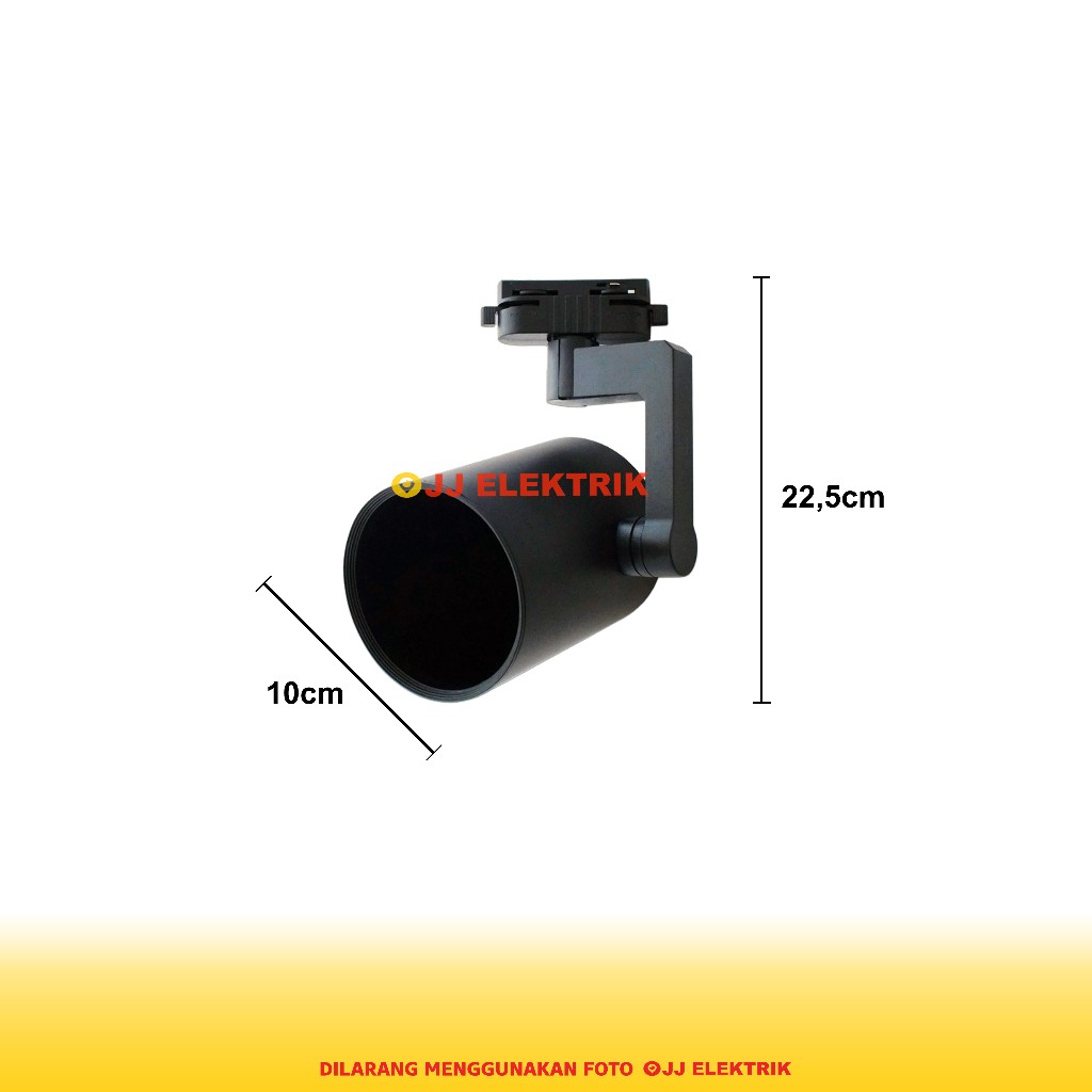 Fitting Lampu Sorot Rel Track Spotlight PAR30 E27 Ulir Standar Hitam Putih - Image 3